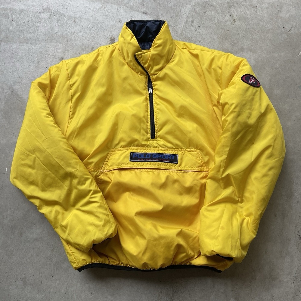 Rare VTG 90's Polo Sport Ralph Lauren Reversible Puffer Jacket Size Medium